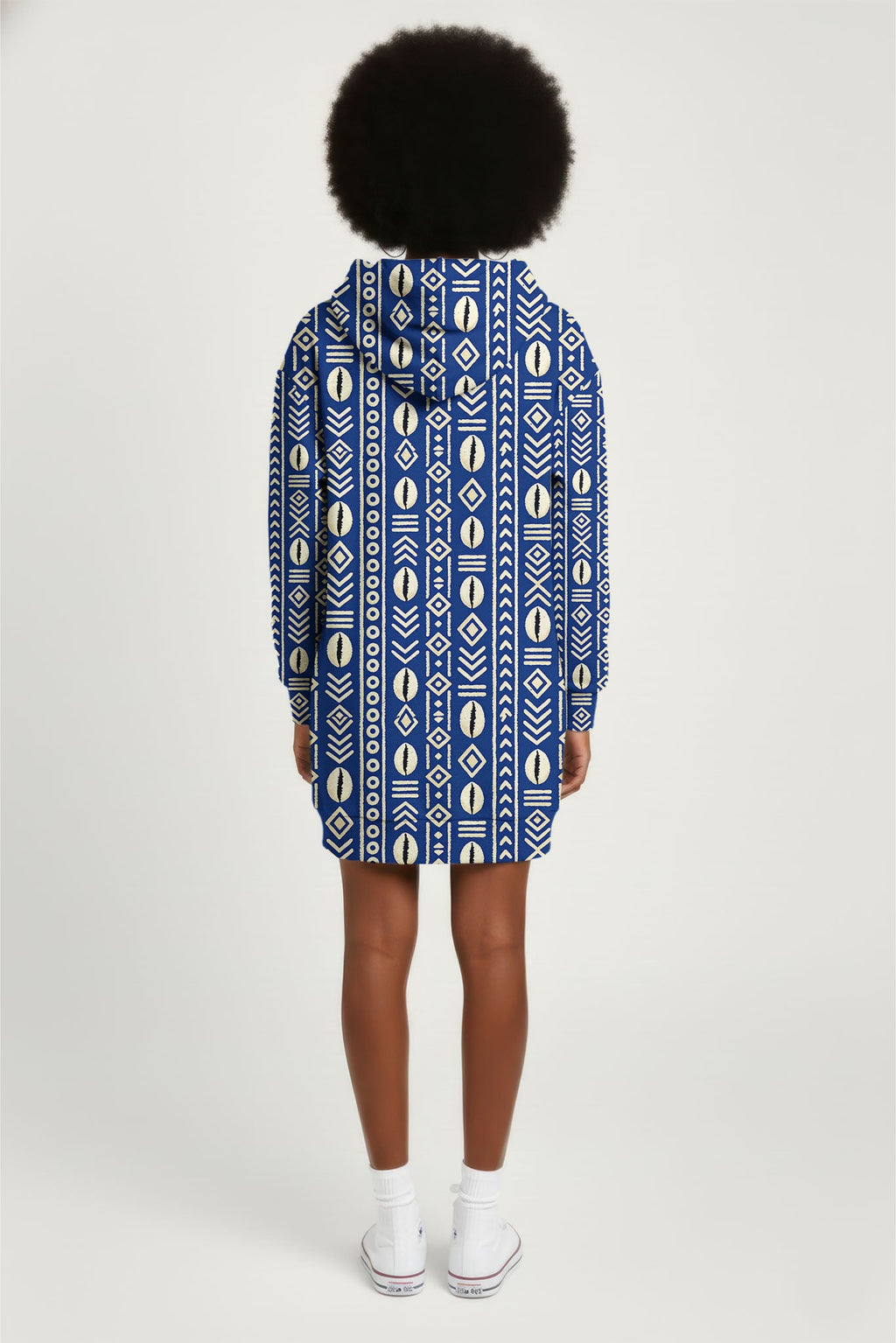 'Oshun' Royal Blue Hoodie Dress