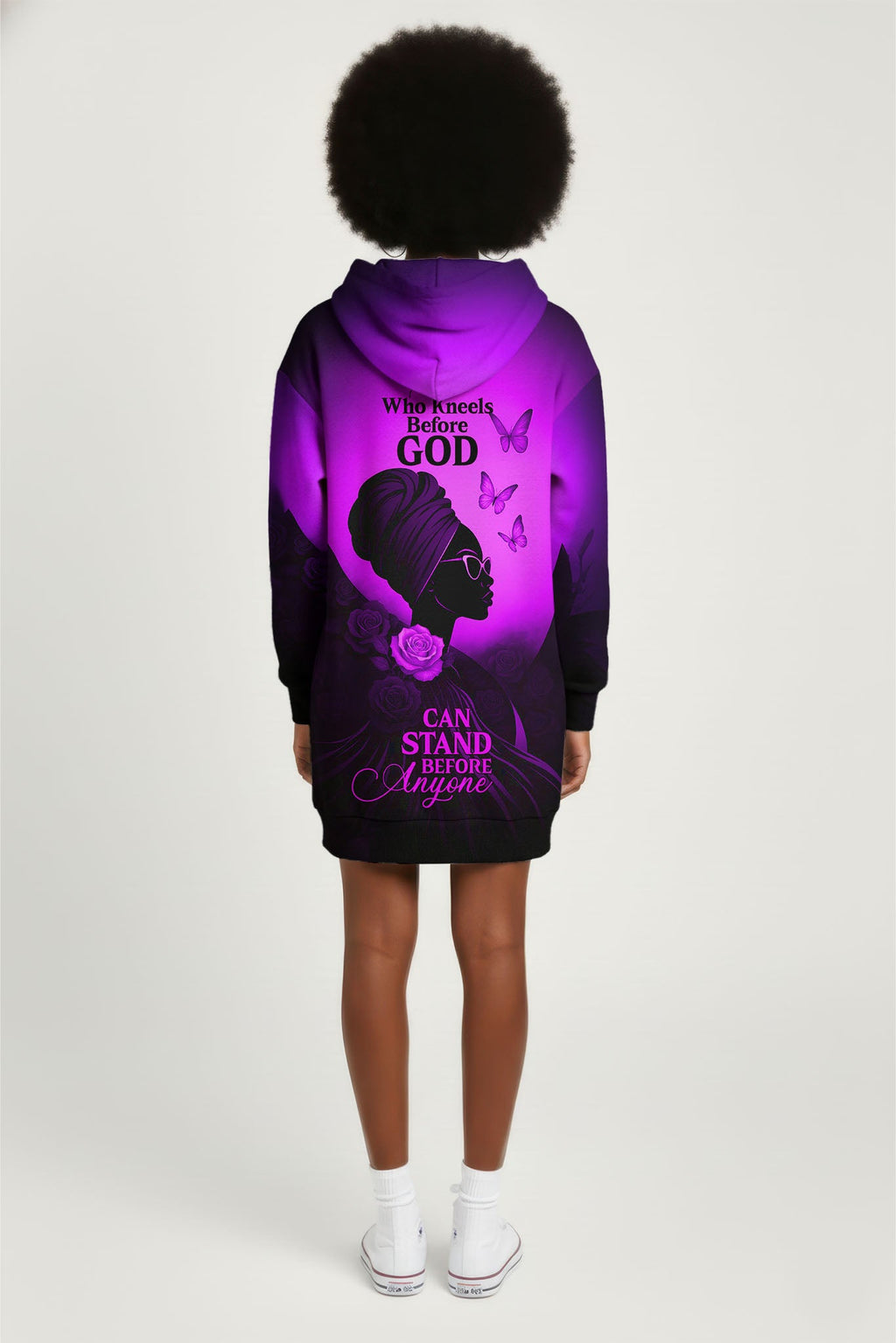 'Selah' Purple Hoodie Dress