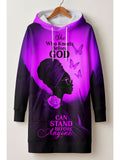 'Selah' Purple Hoodie Dress