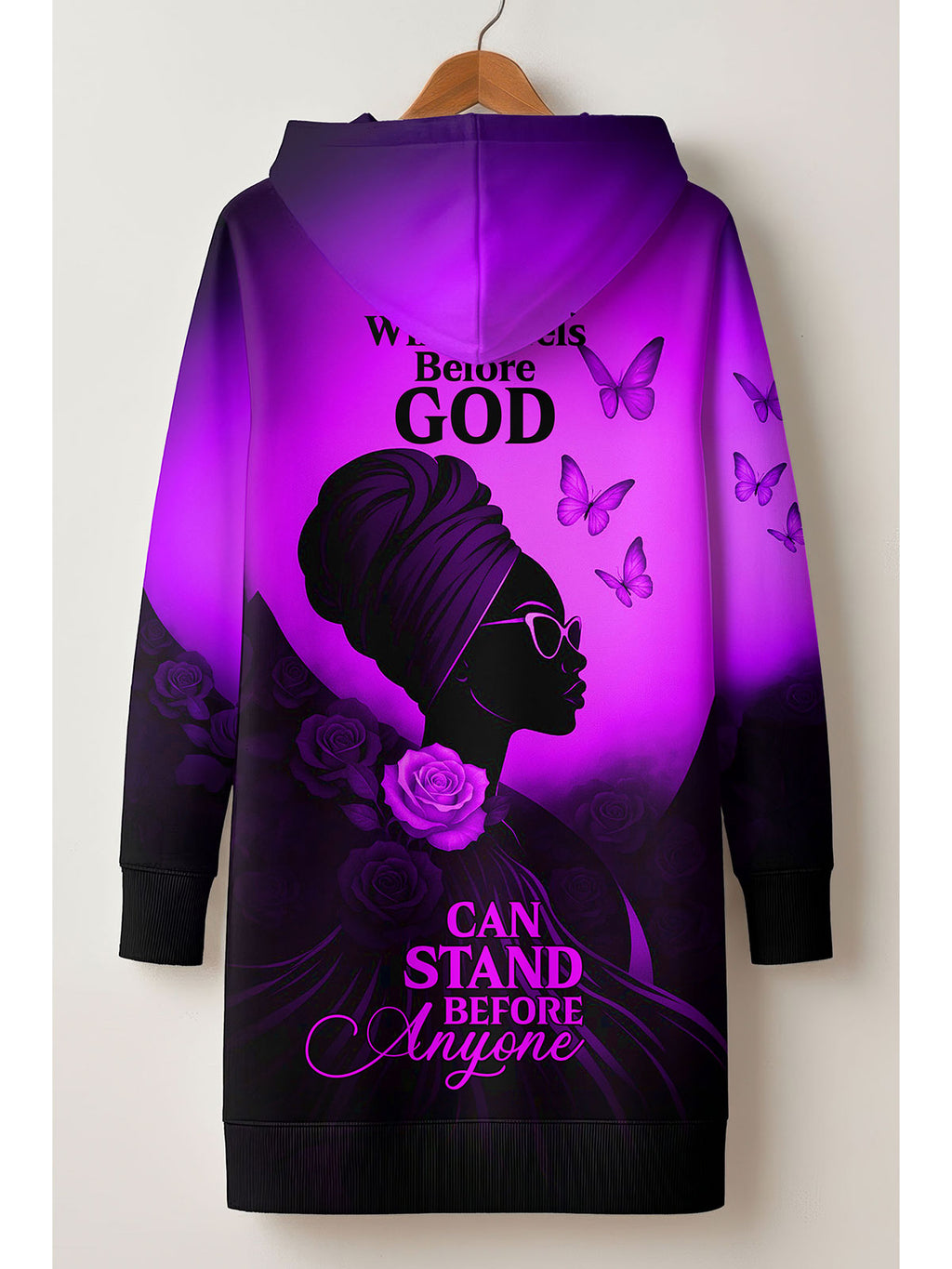 'Selah' Purple Hoodie Dress