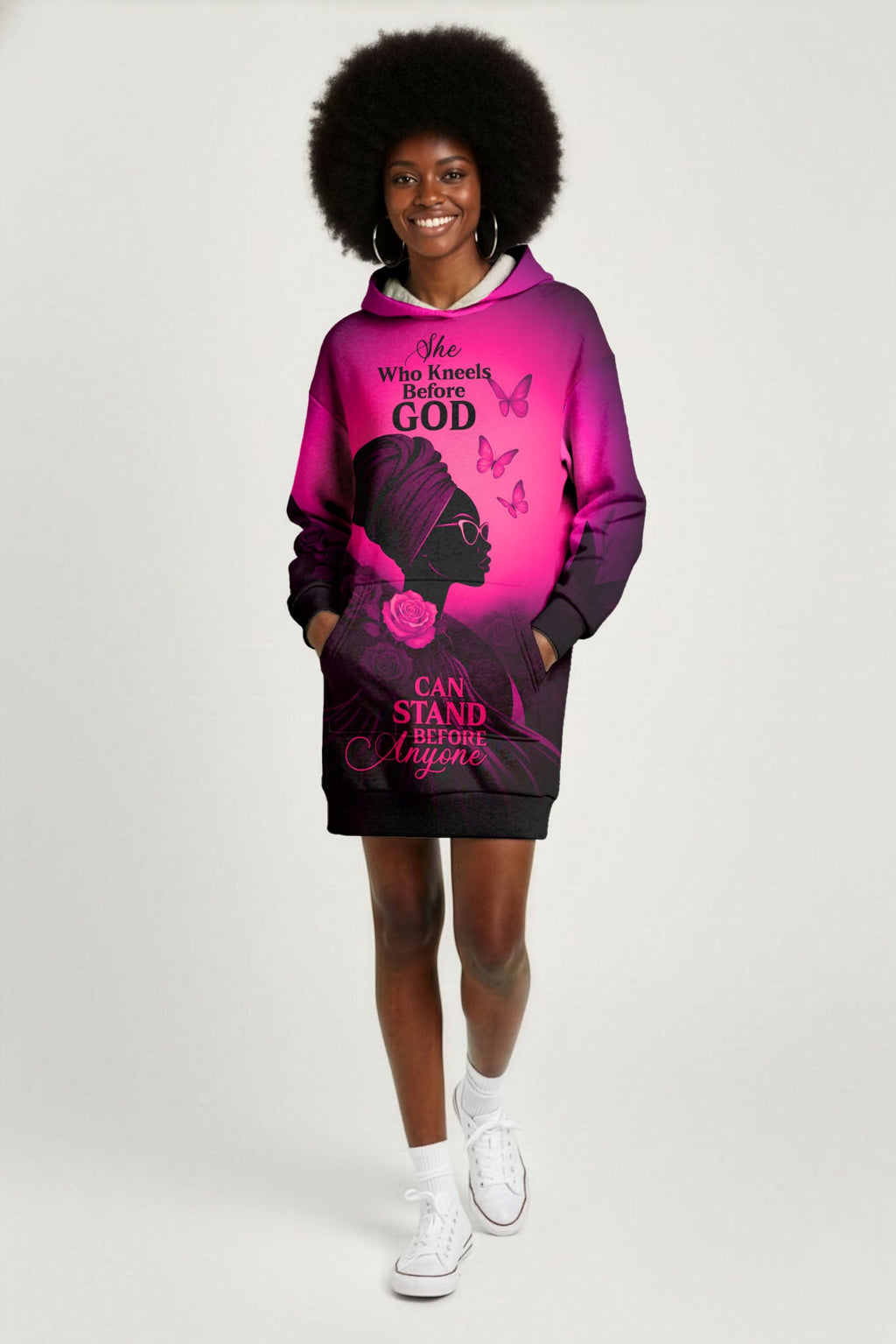 'Selah' Pink Hoodie Dress