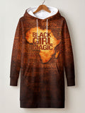 Black Girl Magic Hoodie Dress