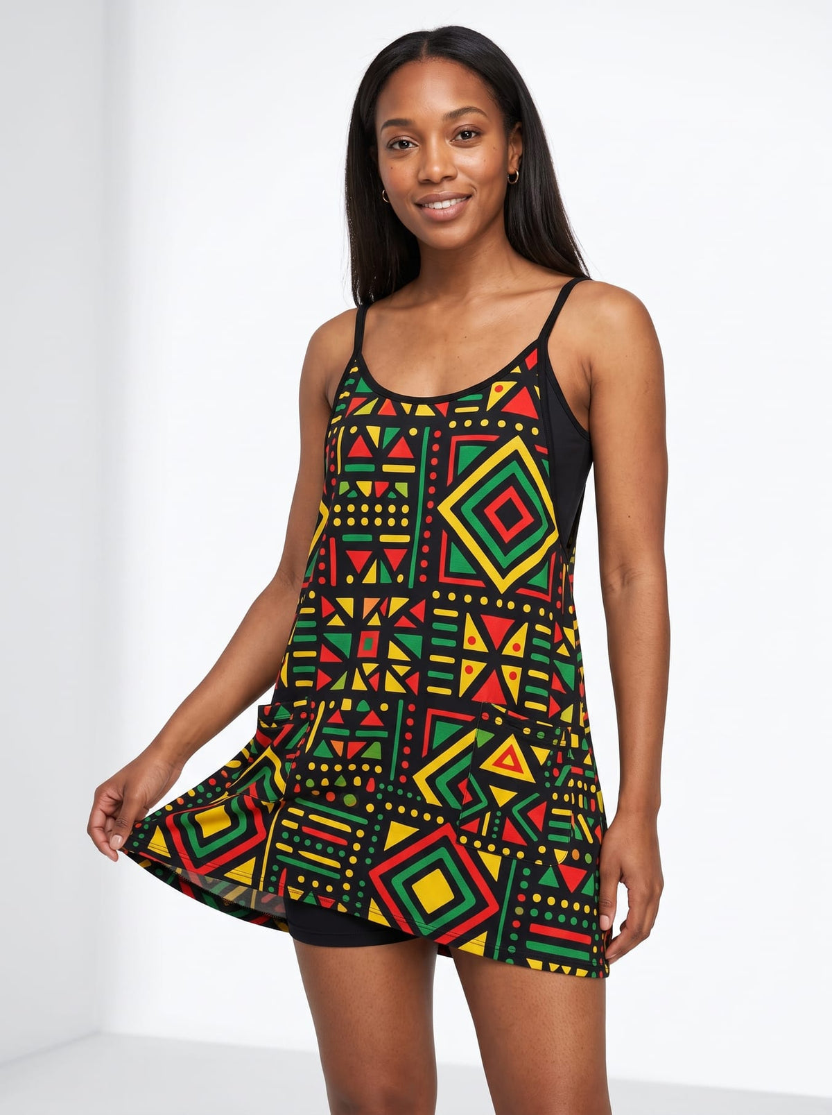 'Nairobi' Built-in Mini Dress