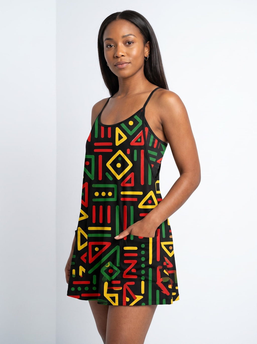 'Nairobi' Built-in Mini Dress