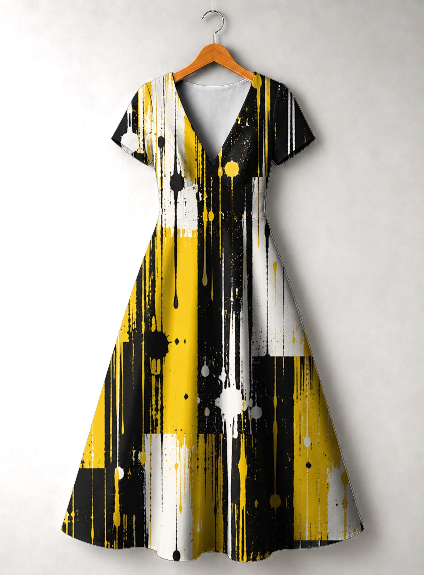 'Mvua' Short Sleeve Maxi Dress