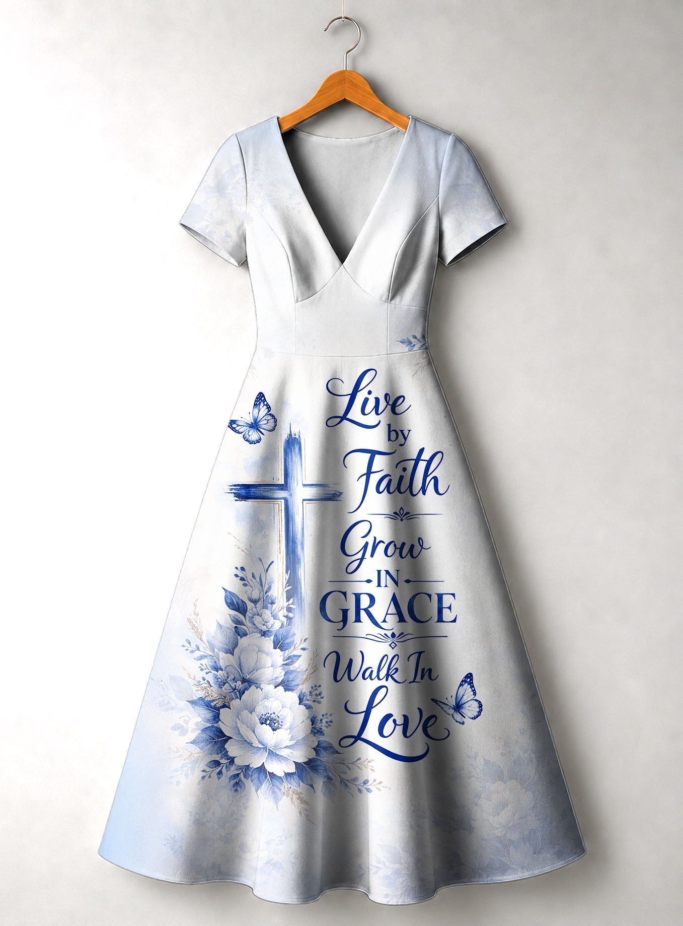 'Neema' Short Sleeve Maxi Dress