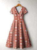 'Oshun Kijani' Short Sleeve Maxi Dress