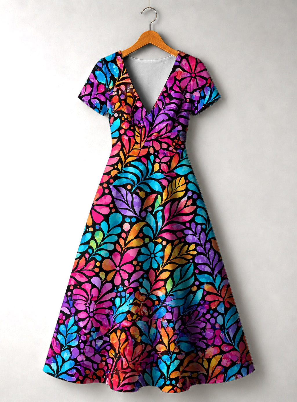 'Rangi' Short Sleeve Maxi Dress