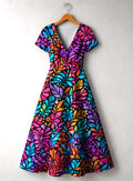 'Rangi' Short Sleeve Maxi Dress