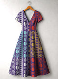 'Oshun Zamani' Short Sleeve Maxi Dress