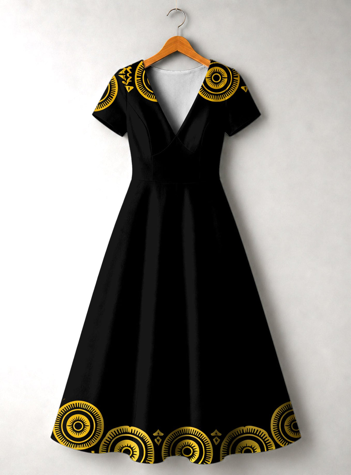 'Mamafo' Short Sleeve Maxi Dress