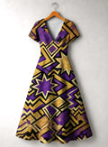 Sheba Short Sleeve Maxi Dress