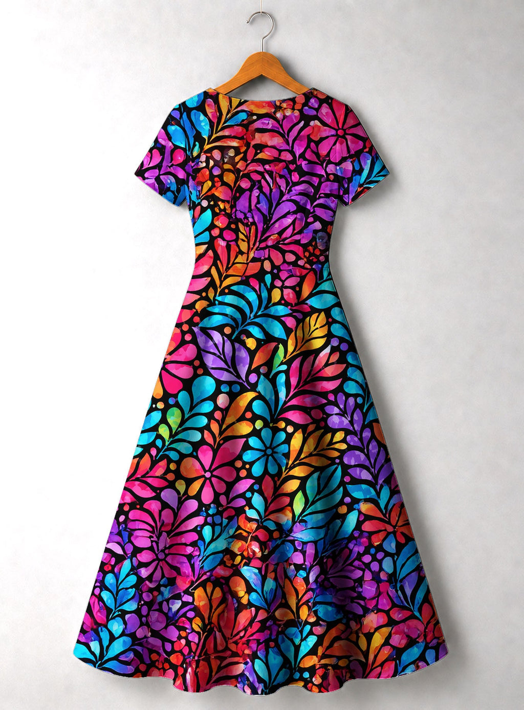 'Rangi' Short Sleeve Maxi Dress