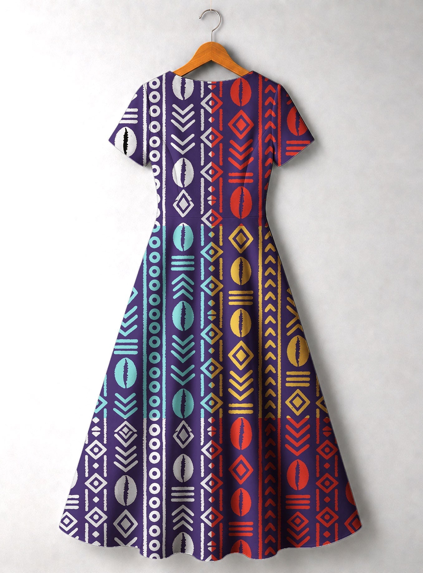 'Oshun Zamani' Short Sleeve Maxi Dress