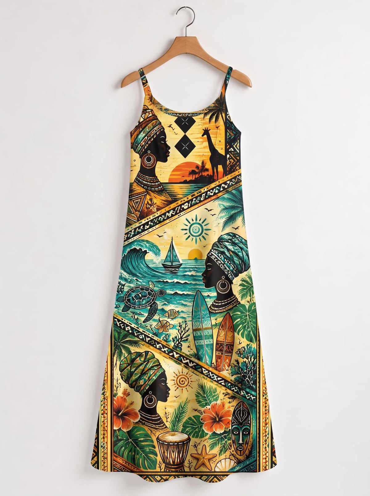 'Safari' Maxi Dress