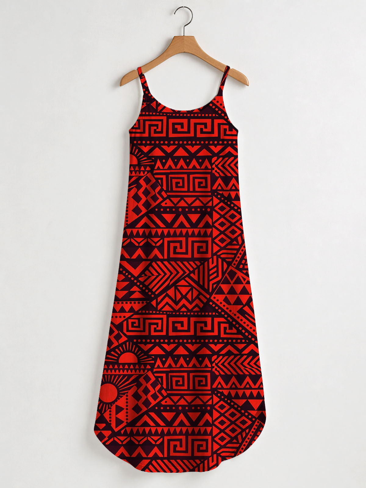 'Shaka' Burgundy Maxi Dress