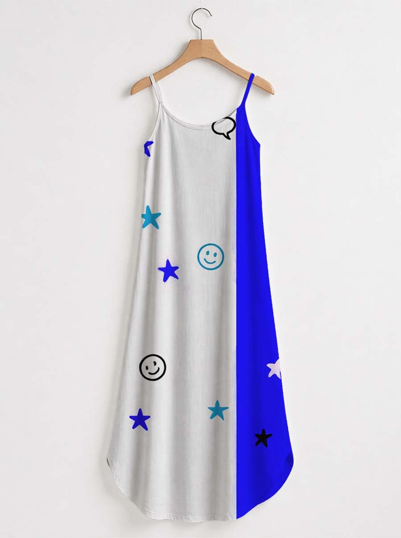 'Feeling Blacknificient Blue' Maxi Dress