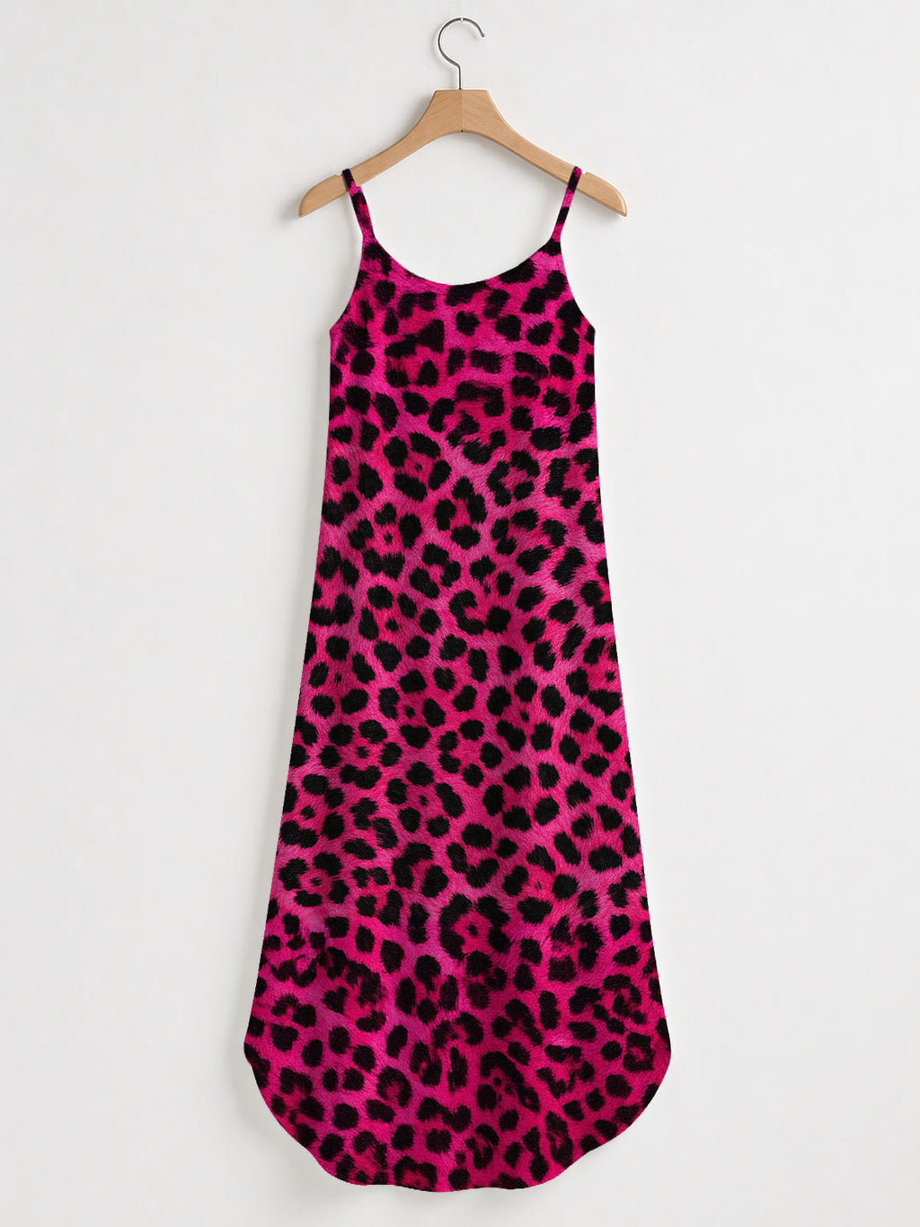 'Unstoppable' Pink Leopard Maxi Dress