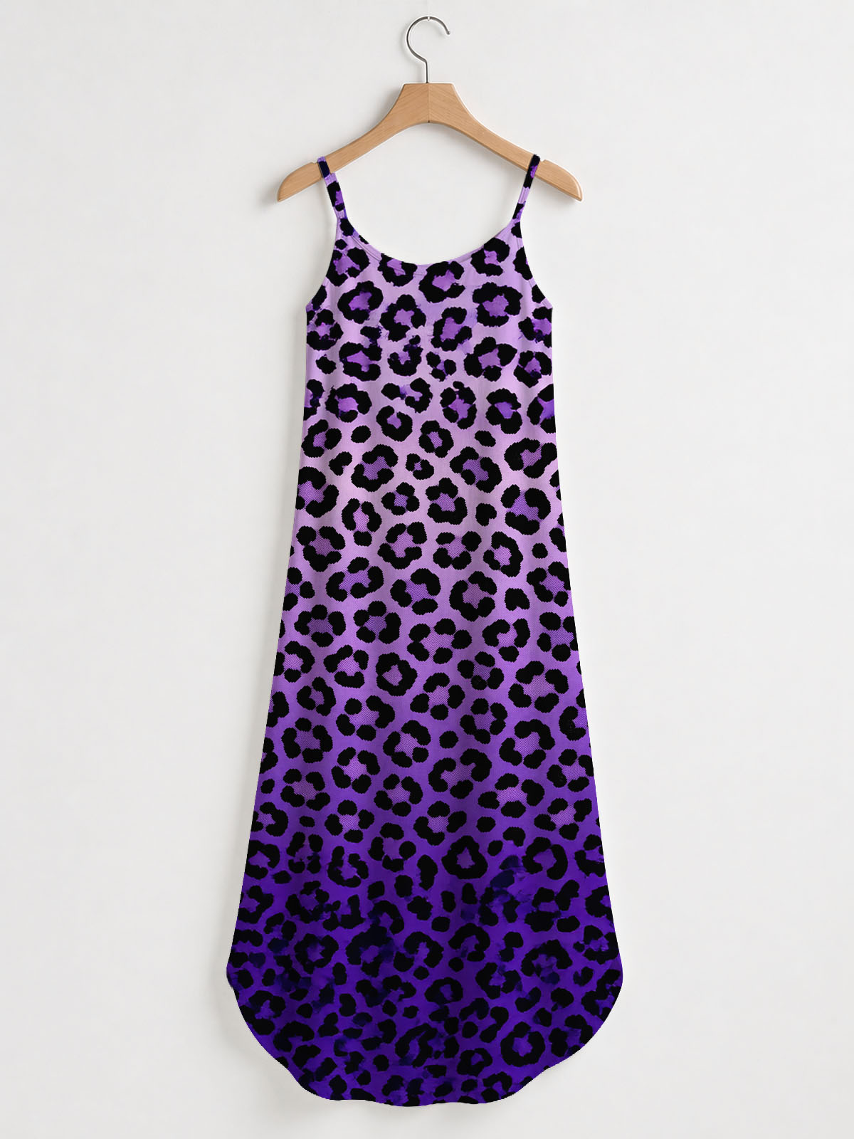 'Unstoppable' Amethyst Leopard Maxi Dress