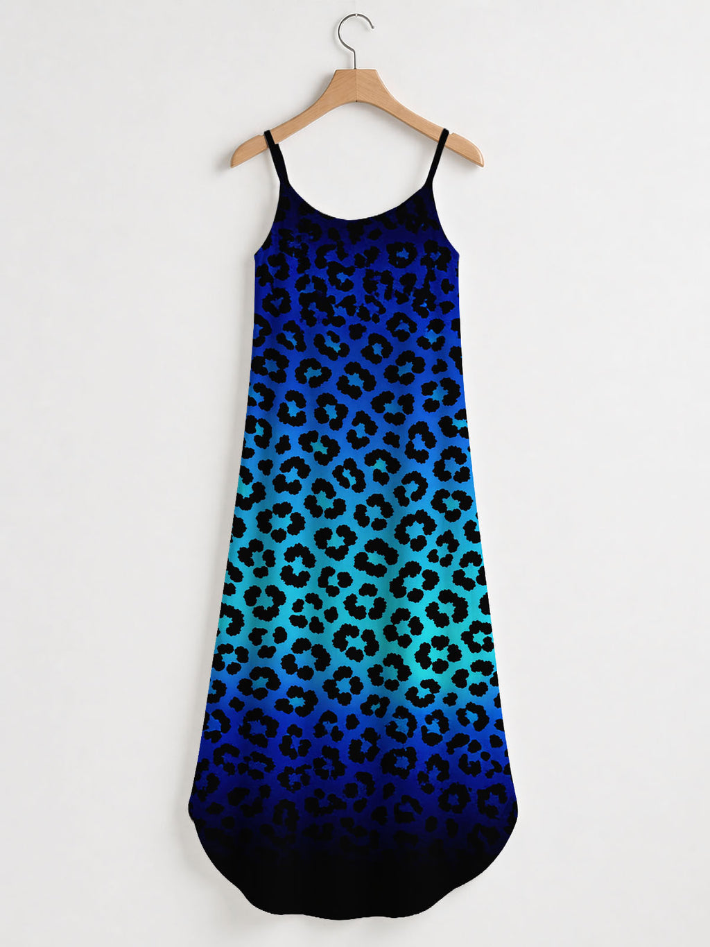 'Unstoppable' Sapphire Leopard Maxi Dress
