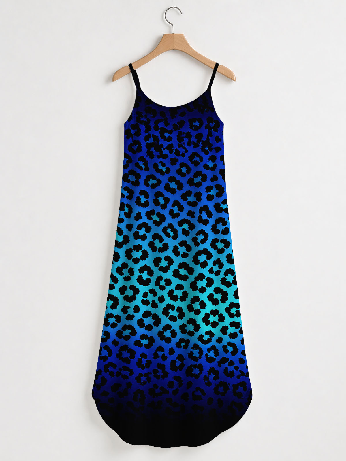 'Unstoppable' Sapphire Leopard Maxi Dress