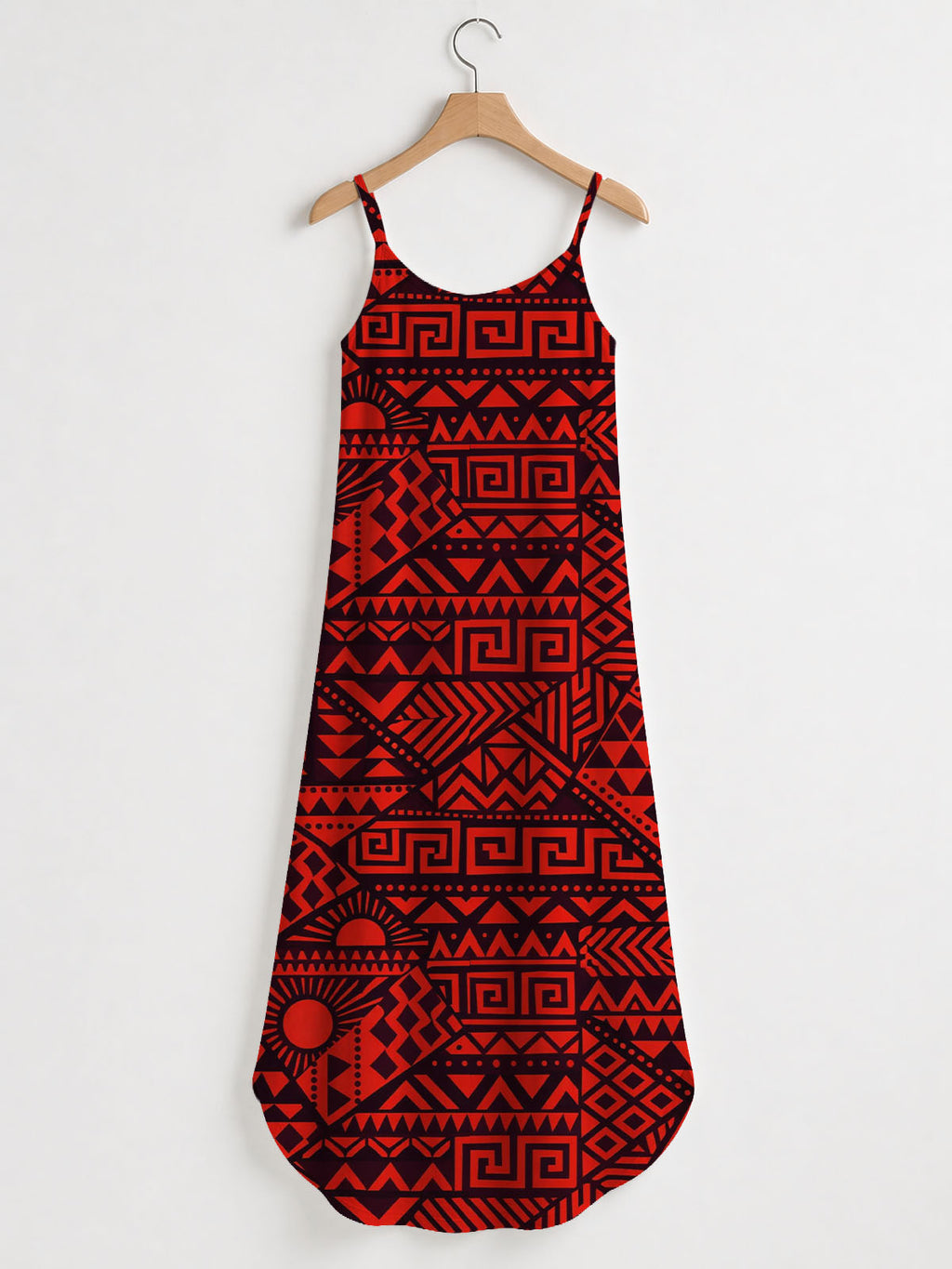 'Shaka' Burgundy Maxi Dress