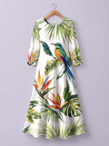 'Ndege' Long Sleeve Maxi Dress