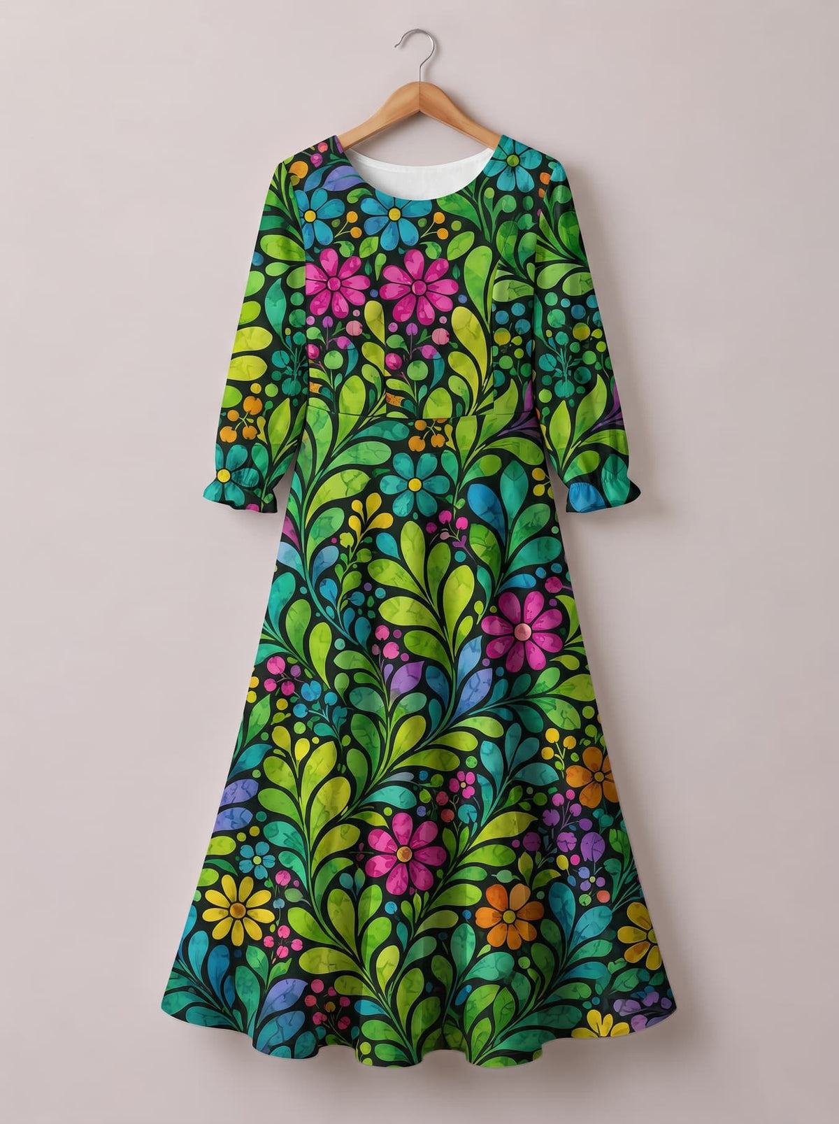 'Zumaridi' Long Sleeve Maxi Dress