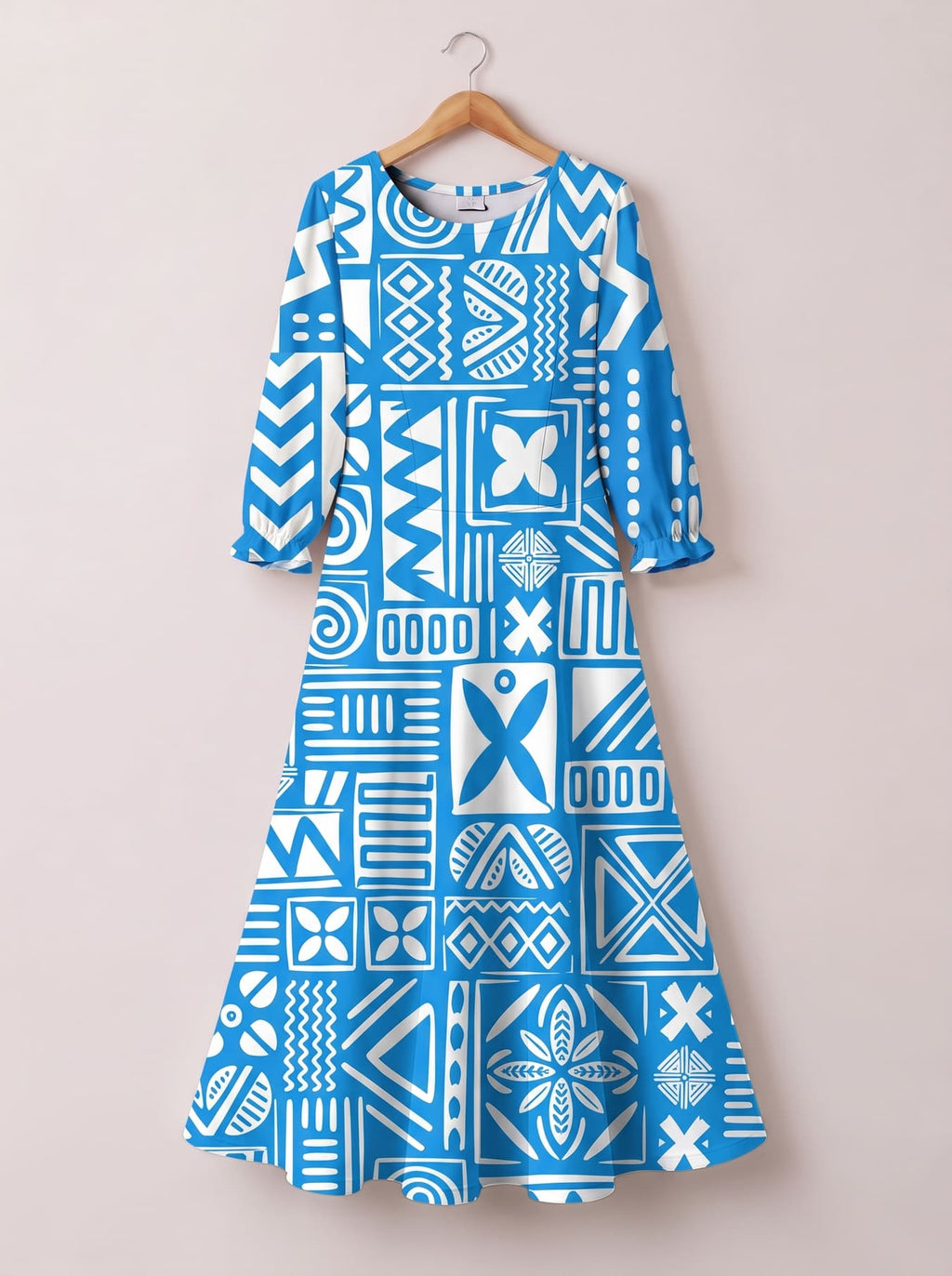 'Anga' Long Sleeve Maxi Dress