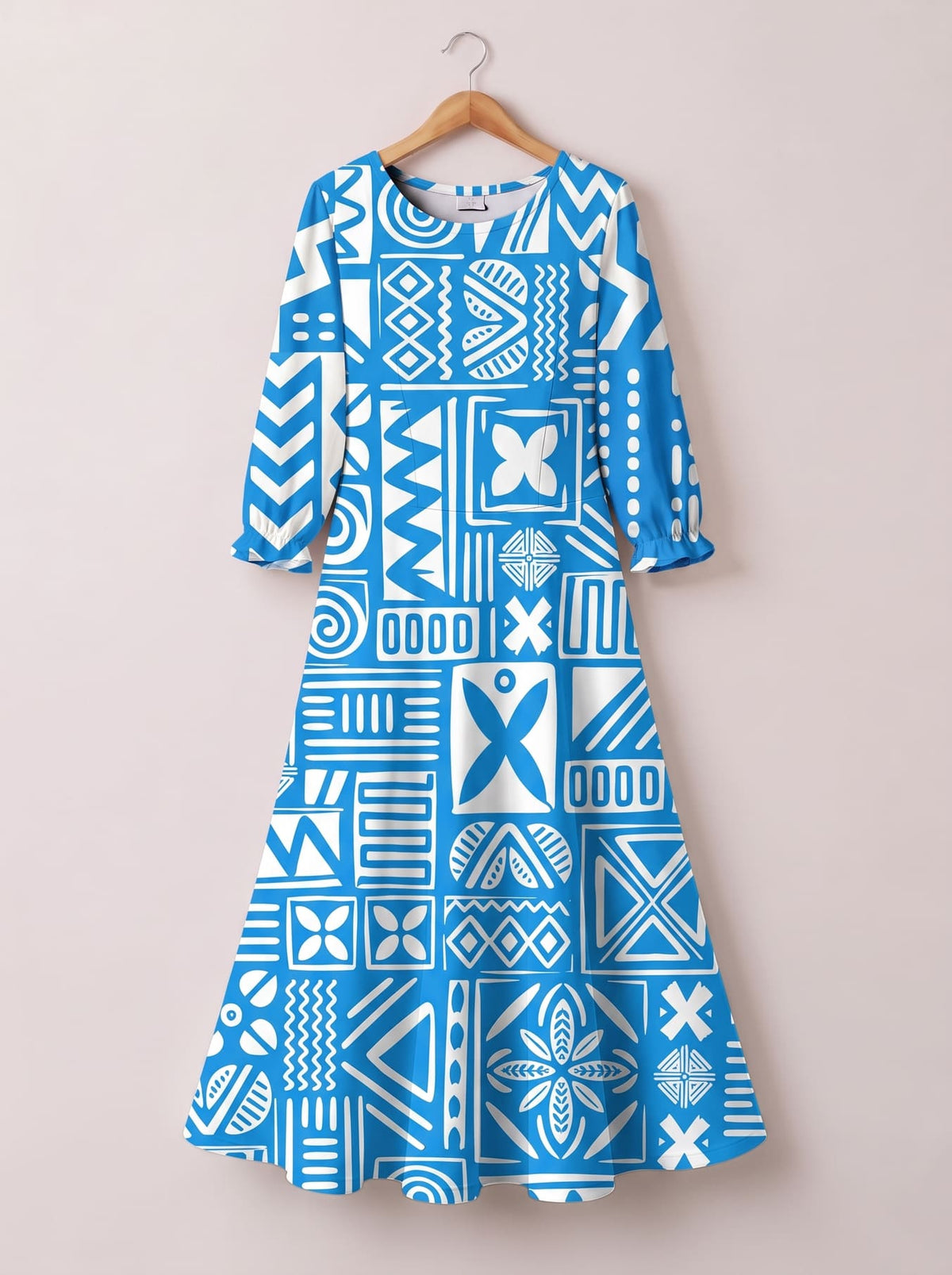 'Anga' Long Sleeve Maxi Dress