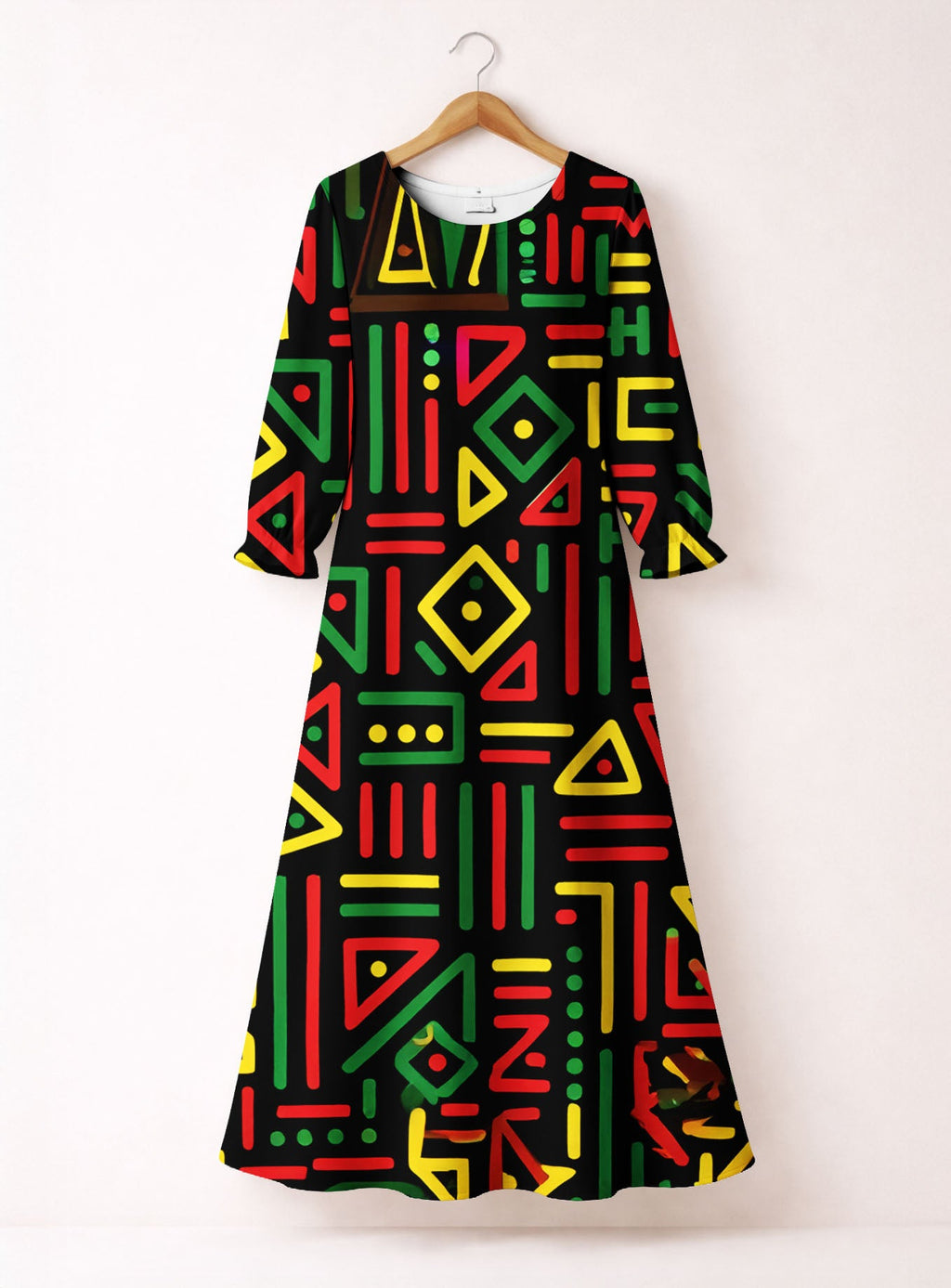 'Nairobi' Long Sleeve Maxi Dress