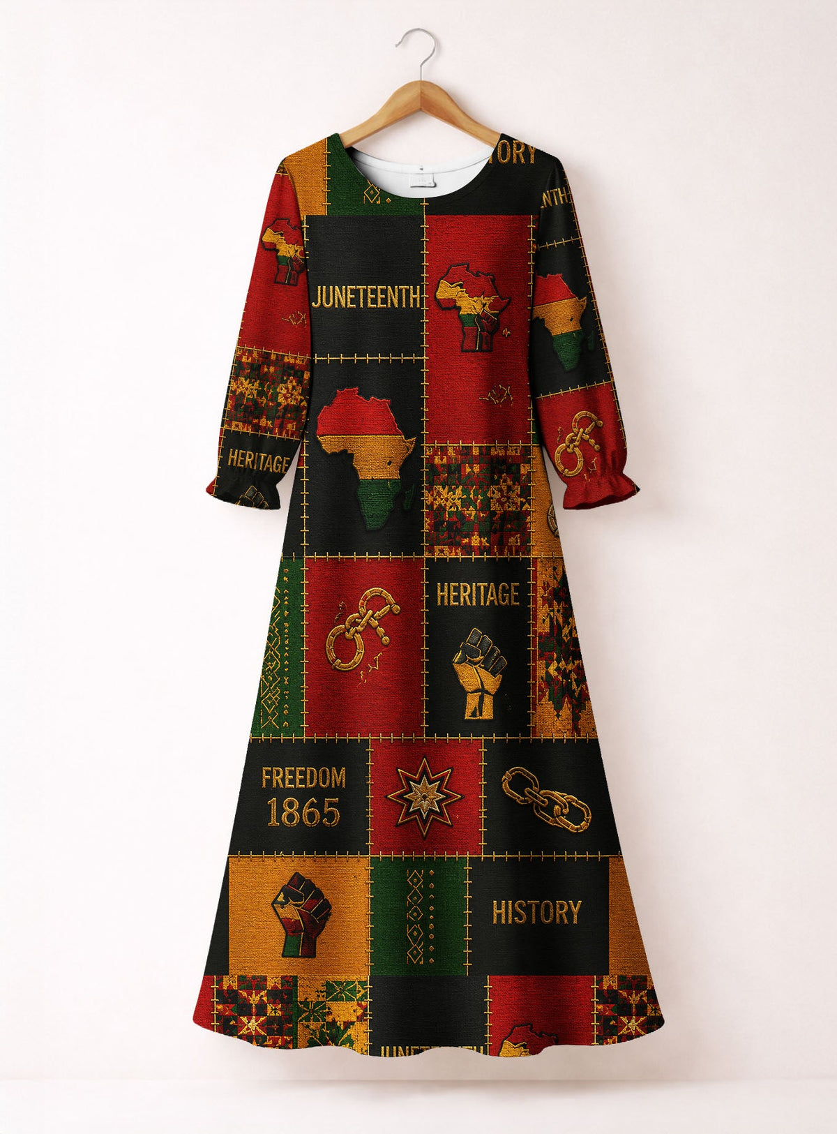 'Kumbuka' Long Sleeve Maxi Dress