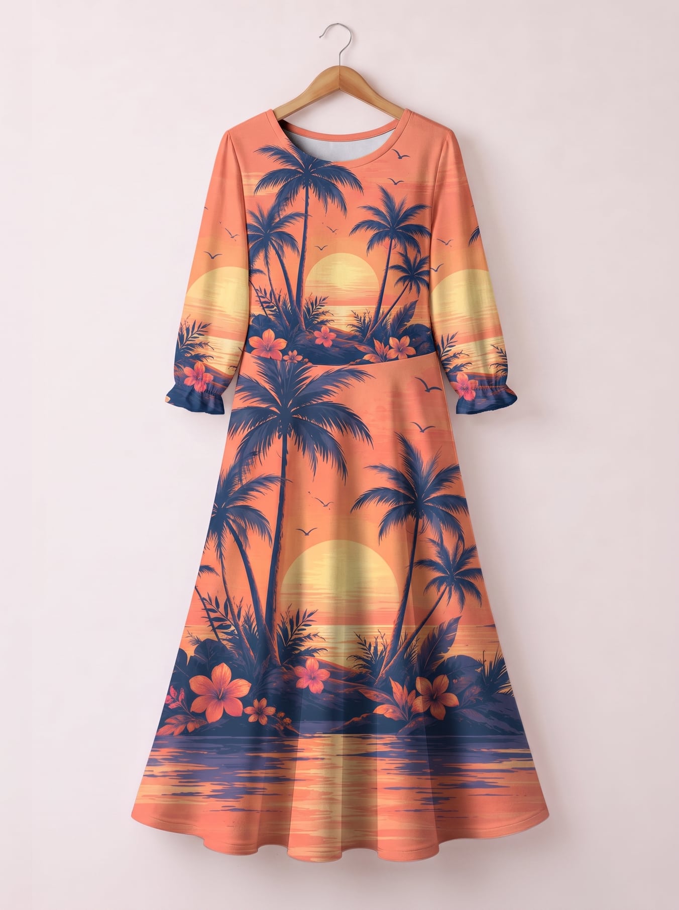 'Machweo' Long Sleeve Maxi Dress