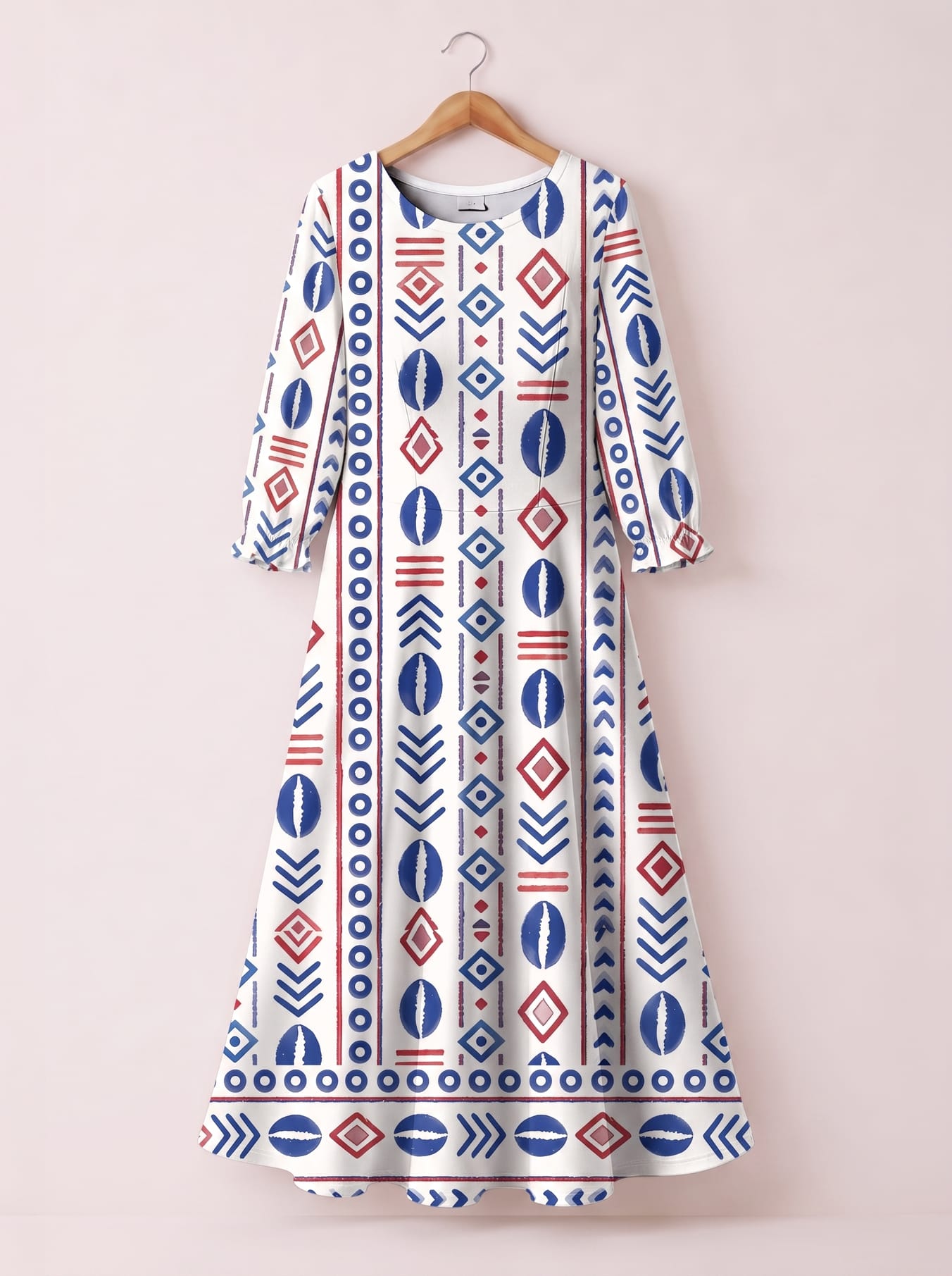 'Uhuru' Long Sleeve Maxi Dress
