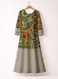 'Taji' Long Sleeve Maxi Dress