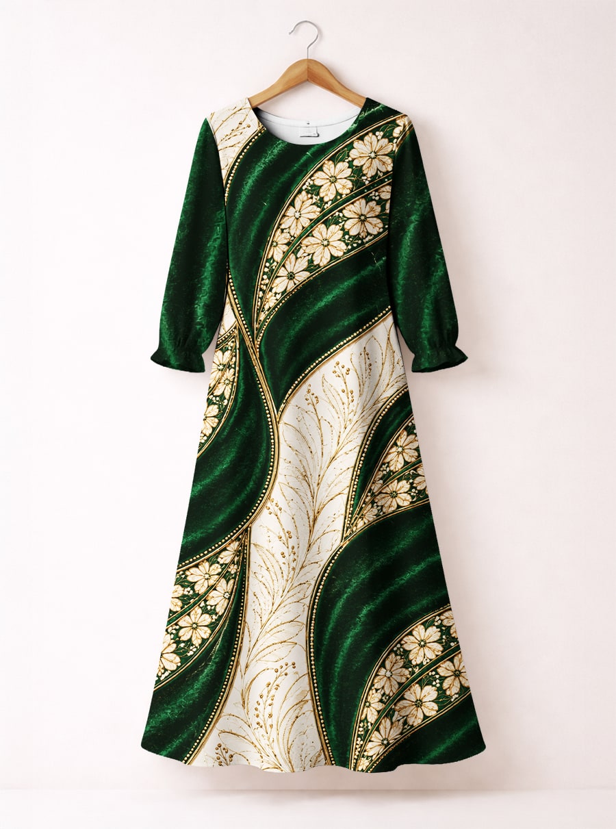 'Maile' Long Sleeve Maxi Dress