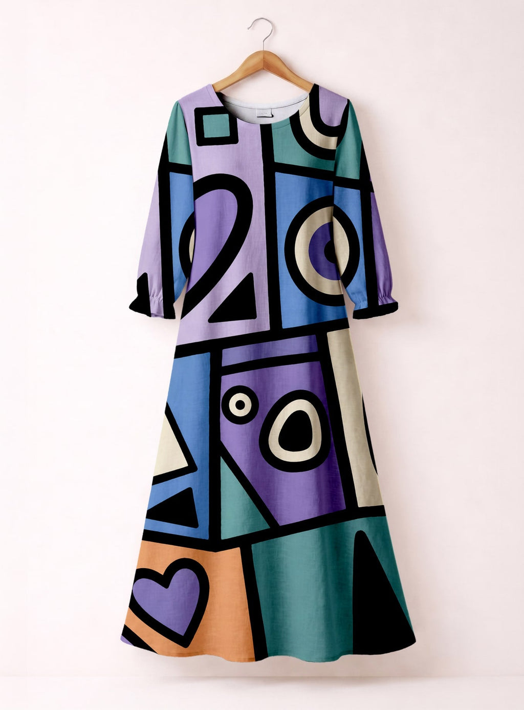 'Sanaa' Long Sleeve Maxi Dress