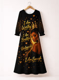 'Tunu' Long Sleeve Maxi Dress