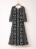 'Kuba' Long Sleeve Maxi Dress