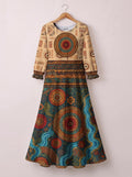 'Mto' Long Sleeve Maxi Dress