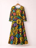 'Njano' Long Sleeve Maxi Dress