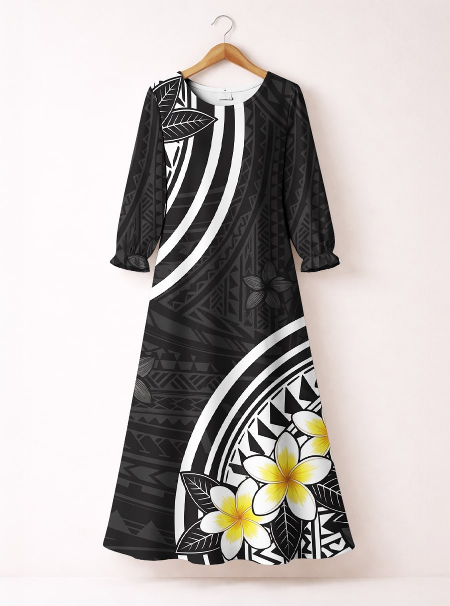 'Melia' Long Sleeve Maxi Dress