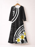 'Melia' Long Sleeve Maxi Dress