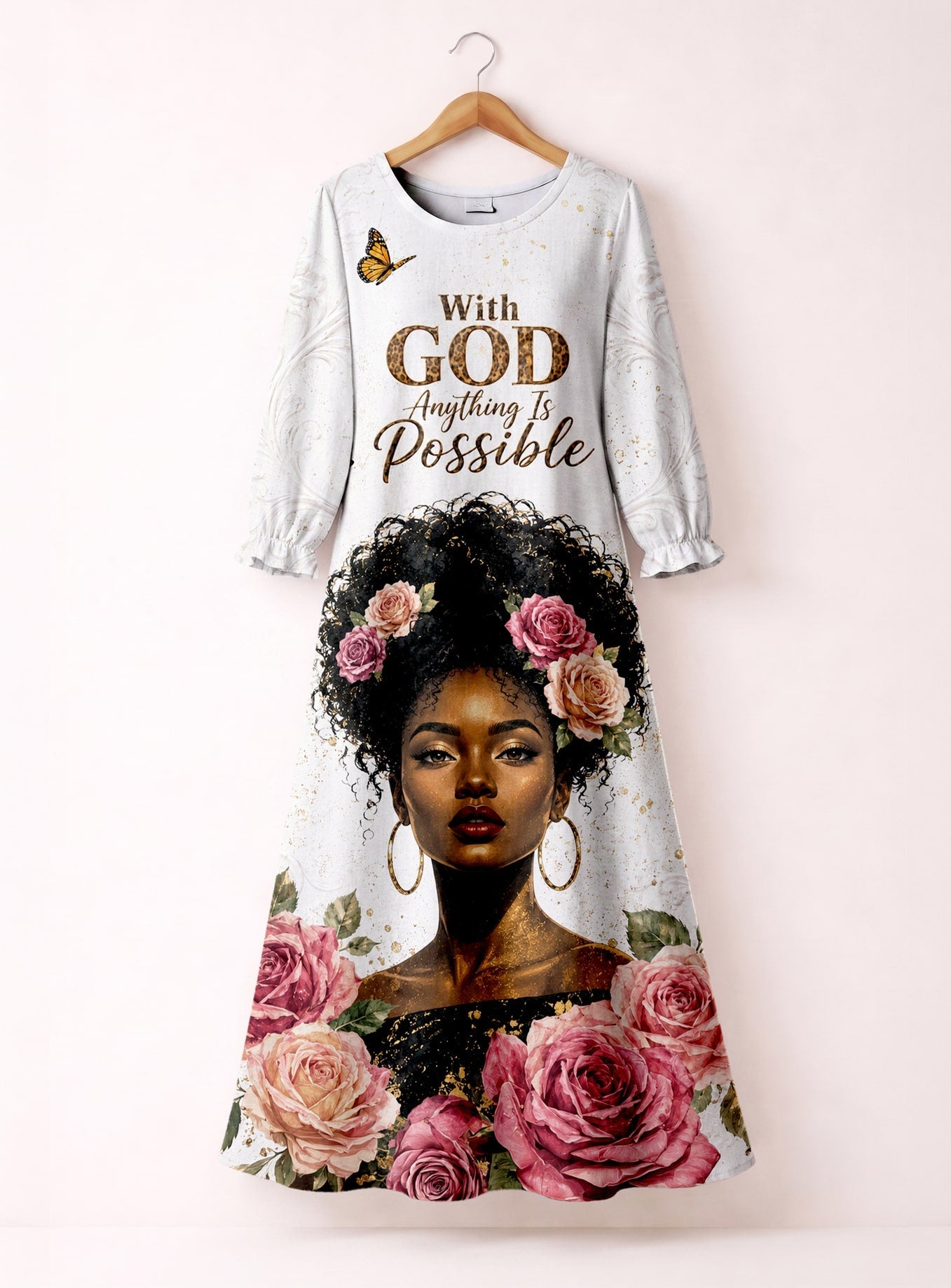 'Tumaini' Long Sleeve Maxi Dress