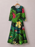 'Kitropiki' Long Sleeve Maxi Dress