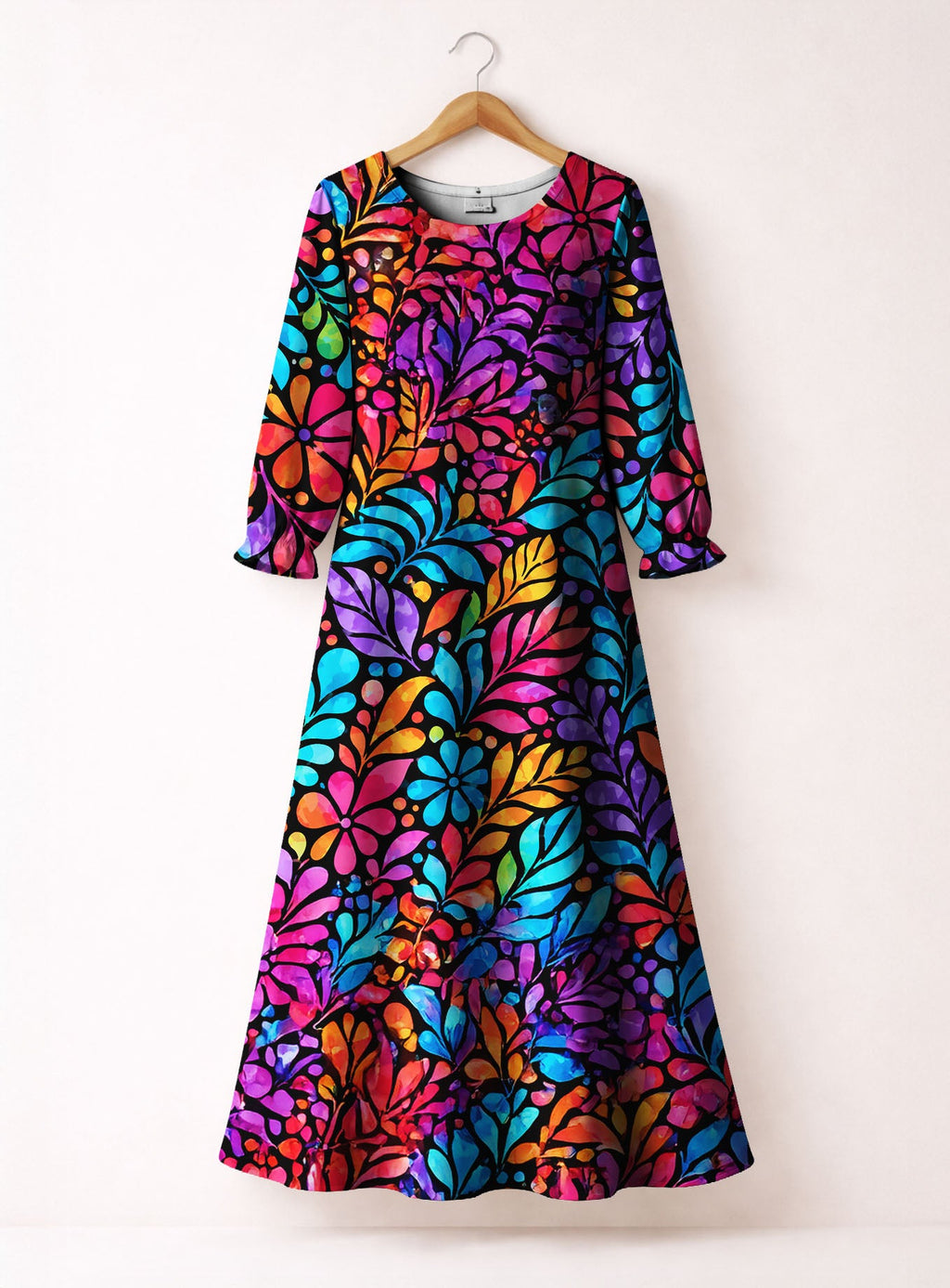'Rangi' Long Sleeve Maxi Dress