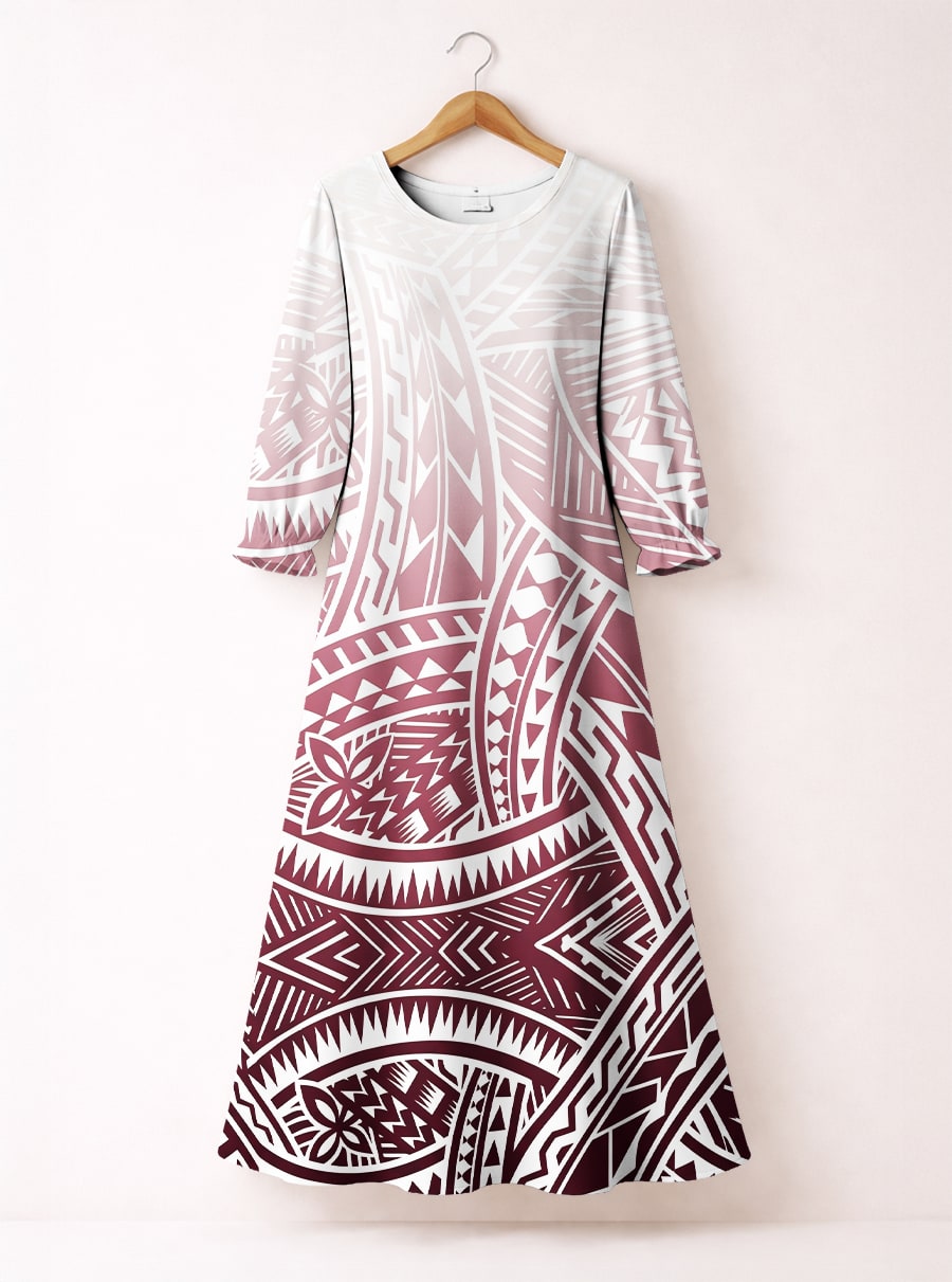 'Kapa' Long Sleeve Maxi Dress