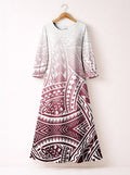 'Kapa' Long Sleeve Maxi Dress