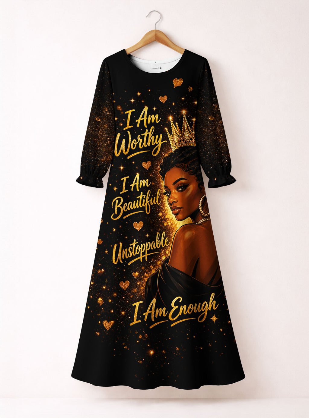 'Tunu' Long Sleeve Maxi Dress