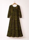 'Lamu' Long Sleeve Maxi Dress